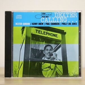 DEXTER GORDON/DEXTER CALLING/BLUE NOTE CDP 7 46544 2 CD □