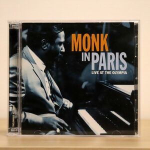 THELONIOUS MONK/MONK IN PARIS: LIVE AT THE OLYMPIA/THELONIOUS RECORDS TMF 9316 CD+DVD