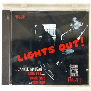 JACKIE MCLEAN QUINTET /LIGHTS OUT!/ORIGINAL JAZZ CLASSICS OJCCD-426-2 CD □