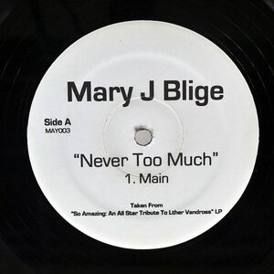 MARY J BLIGE/NEVER TOO MUCH/NOT ON LABEL MAY003 12