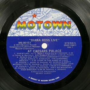 米 DIANA ROSS/LIVE AT CAESARS PALACE/MOTOWN M6801S1 LPの画像2