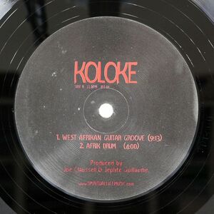 KOLOKE/WEST AFRIKAN GUITAR GROOVE/NOT NOTONLABELKOLOKEJDT01 12