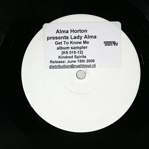 LADY ALMA/GET TO KNOW ME (ALBUM SAMPLER)/KINDRED SPIRITS 015 12