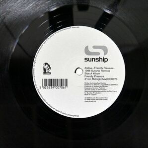 JHELISA/FRIENDLY PRESSURE (1998 SUNSHIP REMIXES)/DORADO DOR070 12の画像1