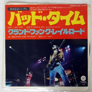 GRAND FUNK RAILROAD/BAD TIME/CAPITOL ECR10740 7 □の画像1