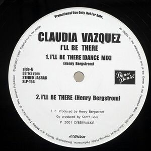 見本盤 CLAUDIA VAZQUEZ/I’LL BE THERE / SING LOVE/VICTOR SLP154 12