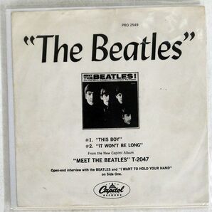 BEATLES/MEET THE BEATLES OPEN-END INTERVIEW DISC/CAPITOL PRO2549 7 □の画像1