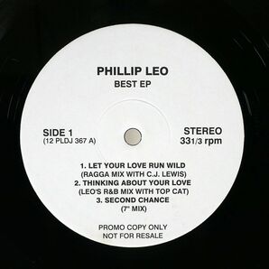 プロモ PHILLIP LEO/BEST EP/NOT ON LABEL 12PLDJ367 LPの画像1