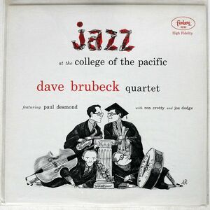 米 DAVE BRUBECK/JAZZ AT COLLEGE OF THE PACIFIC/FANTASY OJC047 LP