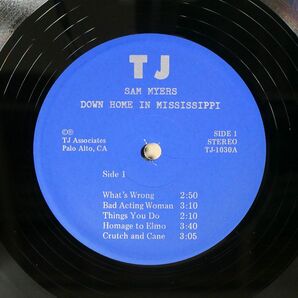 SAM MYERS/DOWN HOME IN MISSISSIPPI/T.J. TJ1030 LPの画像2