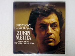ZUBIN MEHTA/STRAVINSKY, THE RITE OF SPRING,/CBS/SONY 23AC501 LP