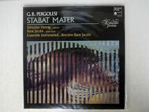 SEBASTIAN HENNIG / REN JACOBS / CONCERTO VOCALE/G.B. PERGOLESI ; STABAT MATER/HARMONIA MUNDIHM1119 LP_画像1