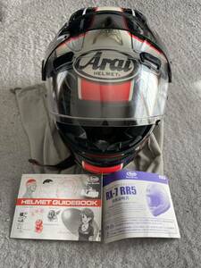 Arai アライ ヘルメットRX-7 RR5 オプションシールド　ピンロックシート　消えそうですがサイン入り