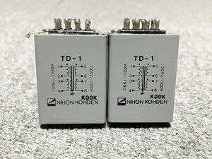  Japan light electro- NIHON KOHDEN TD-1 600Ω/150Ω line trance 2. set operation goods ⑦