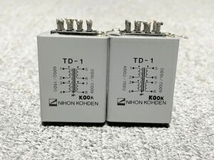 日本光電 NIHON KOHDEN TD-1 600Ω/150Ω ライントランス 2つセット 動作品 ⑥