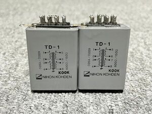 日本光電 NIHON KOHDEN TD-1 600Ω/150Ω ライントランス 2つセット 動作品 ①