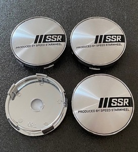 SSR ホイールキャップ センターキャップ ハブキャップ シルバーsilver 60mm 4個セット