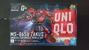 ガンダム　プラモデル「ザクⅡ　ユニクロ ver.」HG　1/144　新品　バンダイ ユニクロ