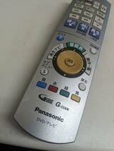 【FKB-6-174】 Panasonic DVD/テレビ リモコン EUR7658Y20 「DMR-XW50/DMR-XW30/DMR-EX550/他」電池バネサビあり・通電しません・ジャンク_画像1