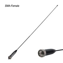 [ワイドバンド 逆SMA] 超軽量14g SMA-F 型 VHF UHF 144MHz 430MHz 送信 エアバンド受信 Baofeng対応 ハンディ フレキシブル アンテナ_画像1