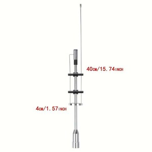 CBC-435 モービル アンテナ 車載 アパマン向け 144/430MHz ハイゲイン レピーター対応 全長39cm VHF/UHF デュアルバンド アマチュア無線の画像4