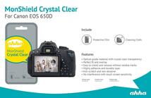 即決・送料込)【透明度の高い液晶保護フィルム】ahha CANON EOS Kiss X6i MonShield Crystal Clear 液晶保護フィルム モンシールド_画像2