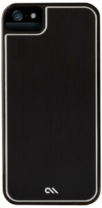 即決・送料無料)【金属調加工が施されたケース】Case-Mate iPhone SE(第一世代,2016)/5s/5 Brushed Aluminum Effect Case Black