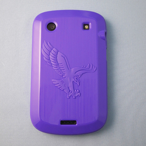 即決・送料込み)【ソフトケース】GauGau BlackBerry Bold 9900/9930 Eagle Design TPU Case Solid Purple