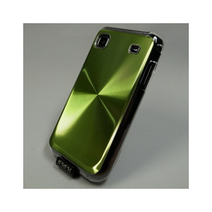 即決・送料込)【ハードタイプのケース】 GauGau docomo GALAXY S SC-02B Hard Rear Cover, Circular Metallic, Green