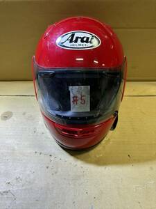 (M#5)Arai フルフェイスヘルメット 赤 ASTRO アストロ 97年製 55-56cm 現状中古品