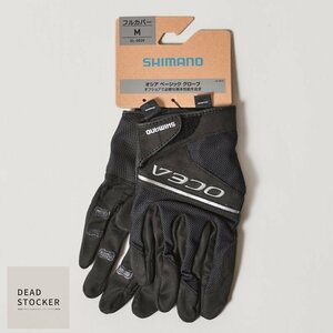 【新品未使用】SHIMANO オシア ベーシックグローブ GL-003V ブラック M フルカバー ジギング フィッシンググローブ 釣り用手袋