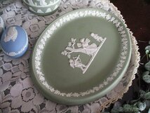 ■店頭価格￥９９００■wedgwood２３ウェッジウッド ジャスパーウェア・プレートグリーン ■英国_画像9