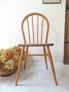 ■店頭価格　￥３８５００■アーコール・フープバックチェア２０■英国　Ercol 古木椅子　スピンドル ヴィンテージ