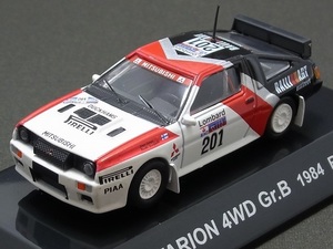 ★★★日曜夜★ルース★MITSUBISHI STARION 4WD Gr.B★1984 RAC★LASSE LAMPI★RALLY CAR COLLECTION★CM'S★1/64