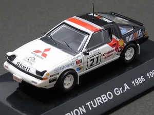 ★★★日曜夜★ルース★MITSUBISHI STARION TURBO Gr.A★1986 1000LAKES★ANTERO LAINE★RALLY CAR COLLECTION★CM'S★1/64