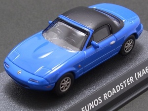 ★★★日曜夜★ルース★MAZDA EUNOS ROADSTER (NA6) 1989★CAR OF THE 80'S★EDITION BLUE★KONAMI★1/64