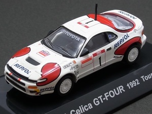 ★日曜夜★ルース★TOYOTA CELICA GT-FOUR★1992 TOUR DE CORSE★CARLOS SAINZ★RALLY CAR COLLECTION★CM'S★1/64