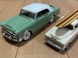 WELLY 1953 PACKARD CARIBBEAN パッカード カリビアン キンスマート 1955 CHEVY STEPSIDE PICKUP 2台セット