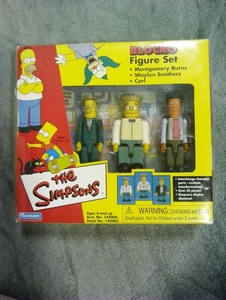 THE SIMPSONS BLOCKO Figure Set Burns Smithers Carl　ザ・シンプソンズ　ブロコ　フィギュア　アメリカ　コミック　レアキャラ