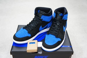 国内正規 美品23AW NIKEナイキ AIR JORDAN 1 RETRO HIGH OG ROYAL REIMAGINED ロイヤル リイマジンド スニーカー DZ5485 042 本物 青314O▲