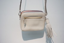 新品 正規 ANYA HINDMARCH アニヤ ハインドマーチ スマイリー クロス ボディ ショルダー バッグ ポシェット ポーチ ホワイト白本物1226N▲_画像5