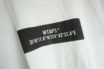 美品 正規 20SS WTAPS ダブルタップス WTINC TEE ロゴ プリント Tシャツ 半袖 カットソー 白 02 本物 326O_画像3