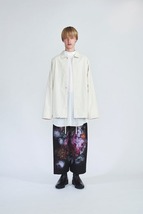 美品20SS LAD MUSICIAN ラッドミュージシャン2Tuck Cropped Wide Slacks ハカマ ワイド スラックス パンツ フラワー2120-552 黒42 1117N▲_画像8