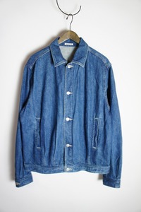 美品22AW AURALEEオーラリー Selvedge Light Denim Blouson A22AB01SD Light Indigo セルビッチ デニム ジャケット サイズ5 青316O▲