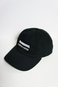 美品21SS NEIGHBORHOODネイバーフッド × WIND AND SEA ウィンダンシー NHWDS C-CAP キャップ 帽子 211ELWSN-HT02S 黒327O▲