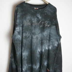 正規 22AW WIND AND SEA ウィンダンシー × WILDSIDE YOHJI YAMAMOTO ワイルドサイド ヨウジヤマモト タイダイ 長袖 Tシャツ 灰5 228O▲の画像1