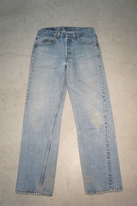 美品 80～90s ビンテージ Levi's リーバイス 501 デニム パンツ ジーンズ レギュラー 股割り USA製 93年製 W32×L32 324O23