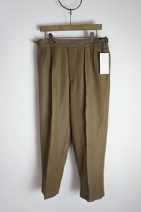 新品 正規 24SS HEUGN ユーゲン Aaron TAPPERD 2P WOOL LINEN TROUSER050 テーパード スラックス トラウザー パンツ リネン 1茶 本物331O▲