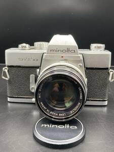 【1814】minolta SRT 101 MC ROKKOR-PF 1:1.7 f=55mm レンズ付き シャッター作動 その他 動作未確認 ジャンク