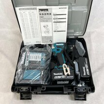 未使用 makita 充電式 インパクト ドライバ TD173DRGX 18V 6.0A ブル－ 青 バッテリ 2個 セット DIY 電動工具 電化製品 通電確認済み_画像2